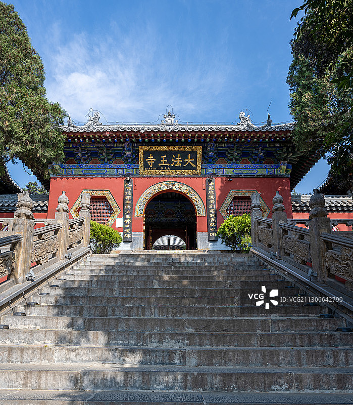 中国河南登封大法王寺景区大门图片素材
