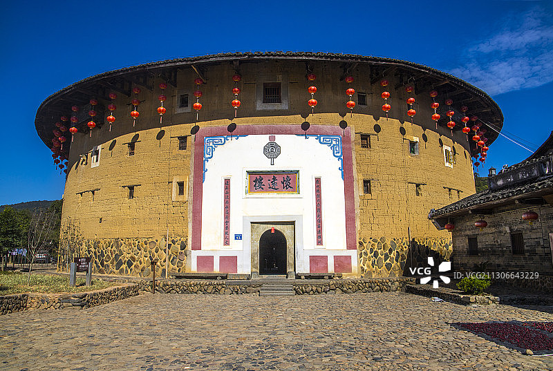 中国福建漳州南靖土楼云水谣景区图片素材