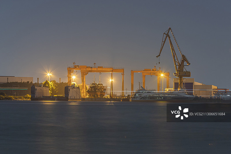 南沙造船厂图片素材