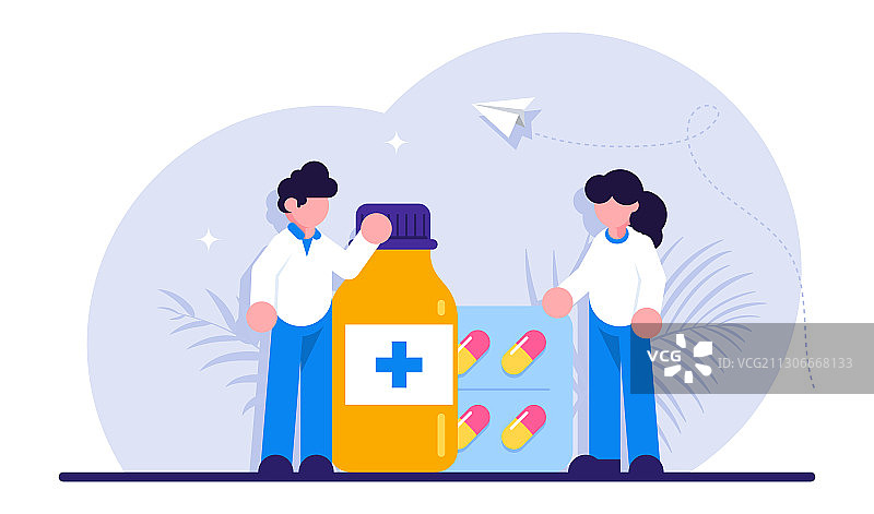 药店和药剂师概念合集图片素材