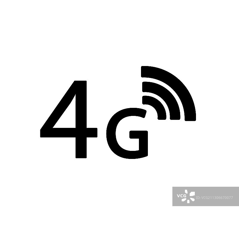 适用于手机或智能设备的4G网络图标图片素材
