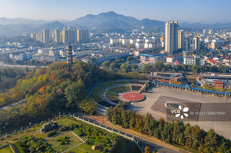 安徽省六安市霍山县文峰塔图片素材