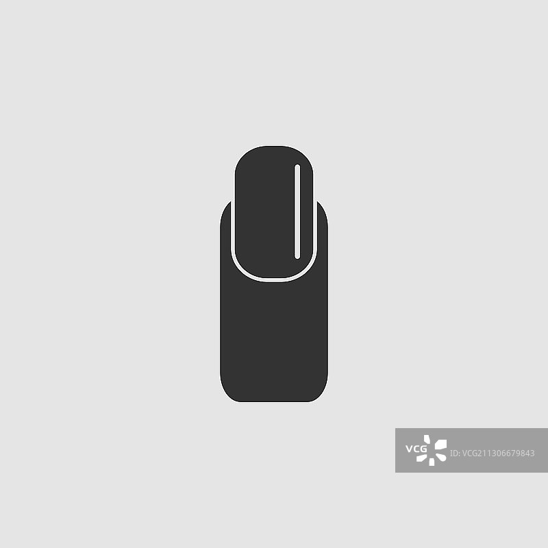 扁平指甲图标图片素材