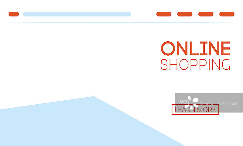 在线购物网页模板图片素材