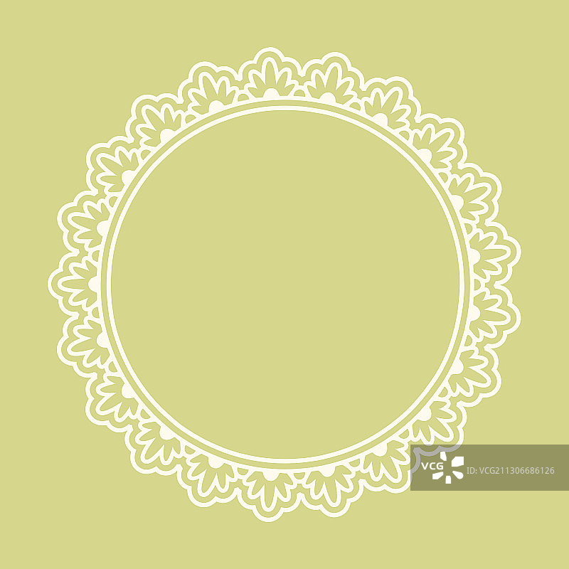 复古装饰花卉边框图片素材