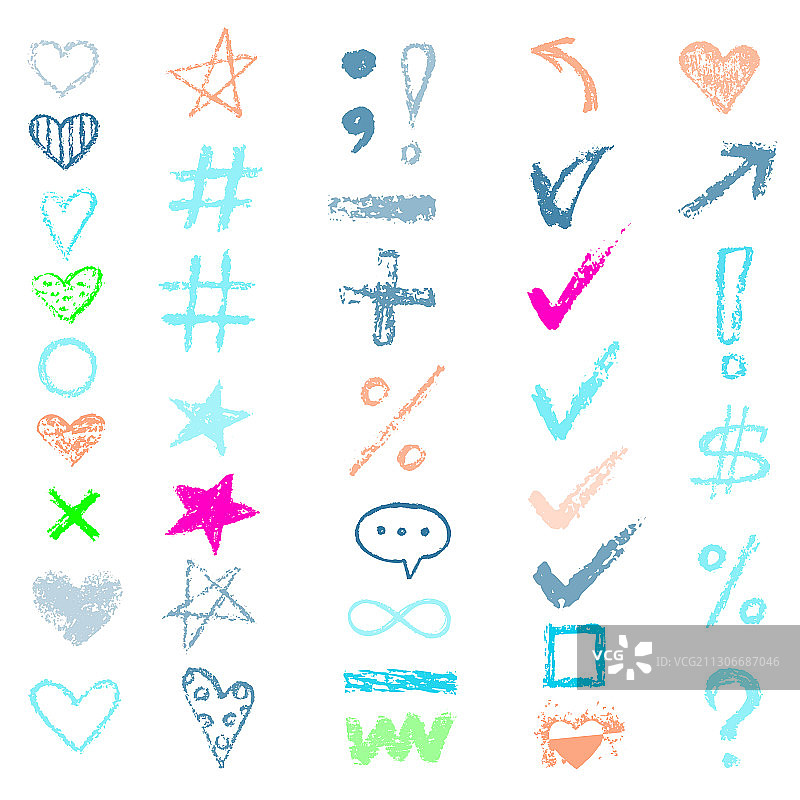 手绘粉笔纹理设计图片素材