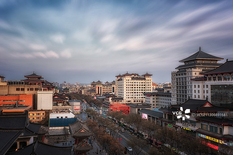 西安西大街图片素材