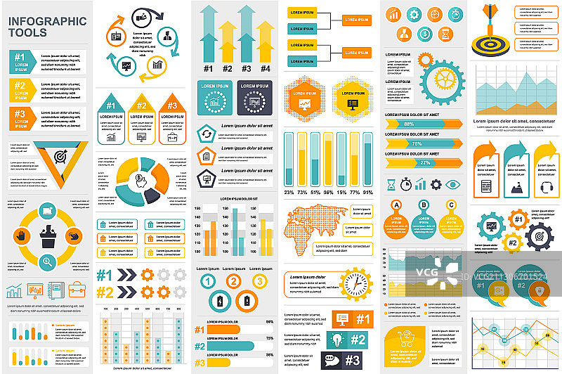 信息图表元素模板合集图片素材