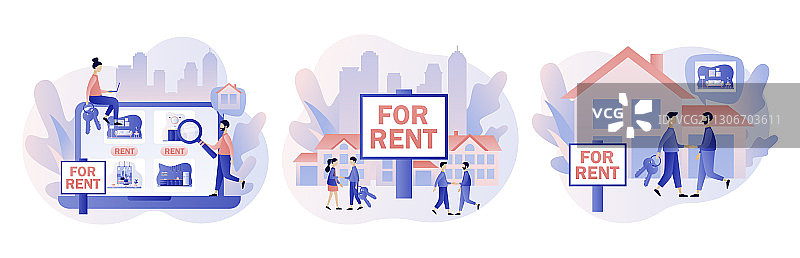 在线房屋租赁服务图片素材
