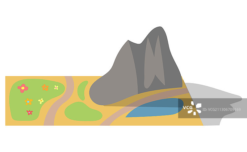 学校项目山区环境景观图片素材