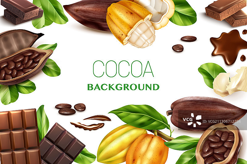 可可现实主义边框图片素材