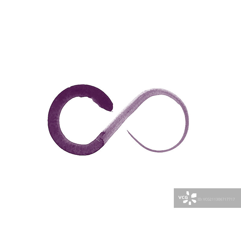 手绘水彩无限符号素材图片素材