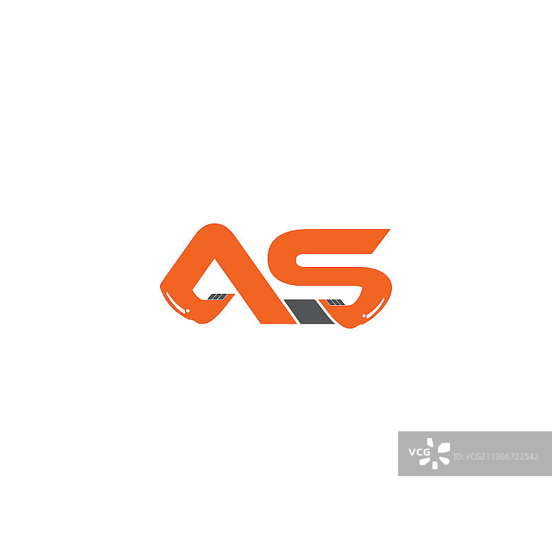 字母AS标志图标设计模板元素图片素材