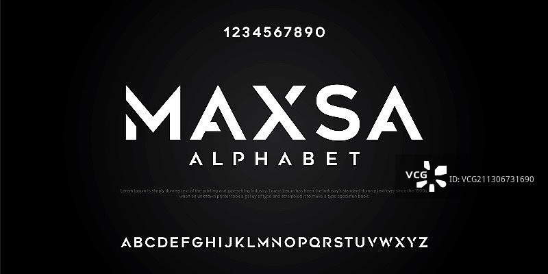 MAXSA字母图片素材