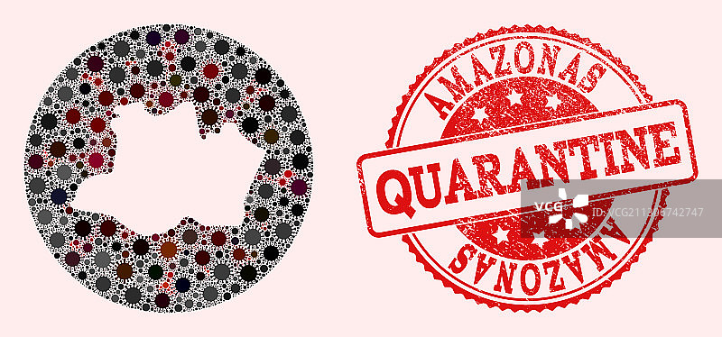 新冠病毒 Amazonas 州地图图片素材