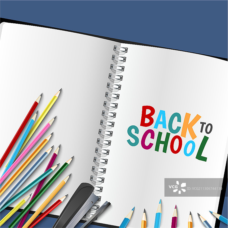 返校季日记彩色海报图片素材
