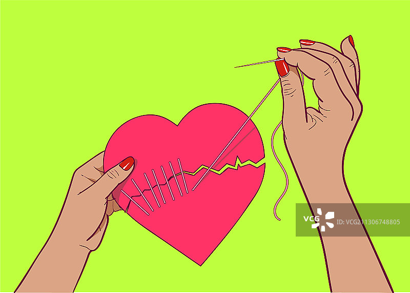 修复的心图片素材