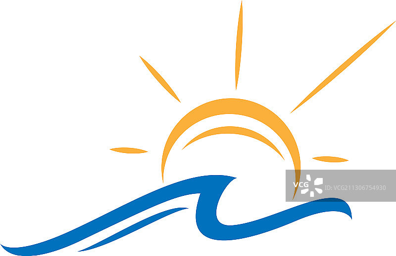 阳光、海浪和大海图片素材