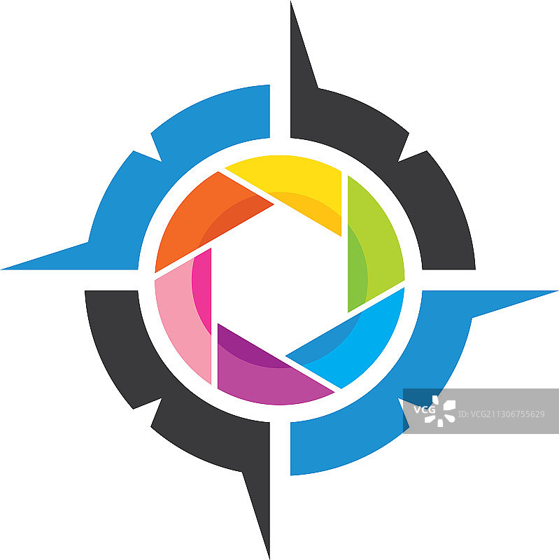 指南针标志模板插图图片素材