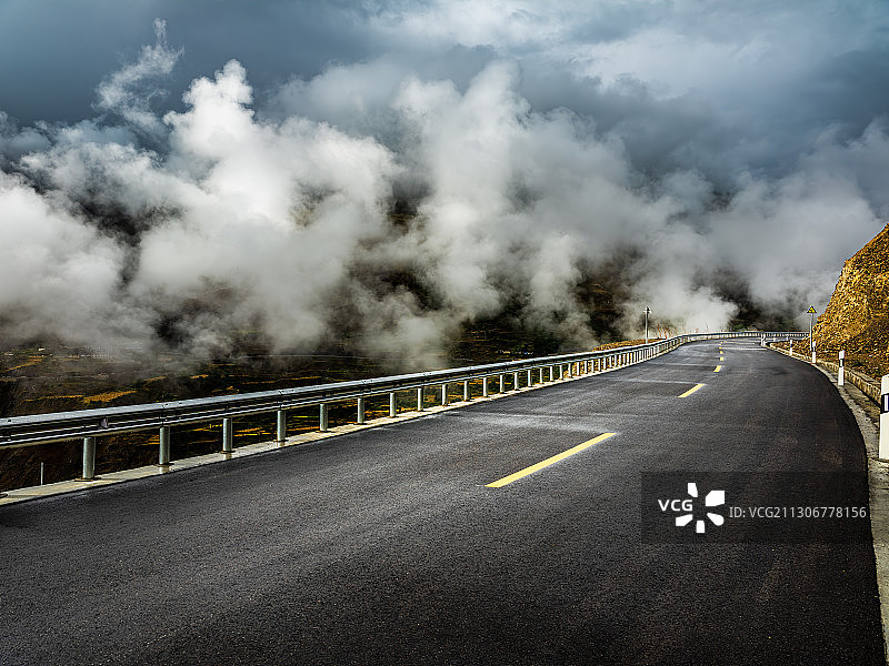 高原公路图片素材