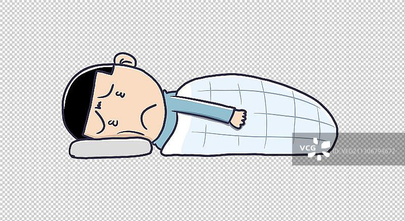 元素：睡觉失眠的人物图片素材