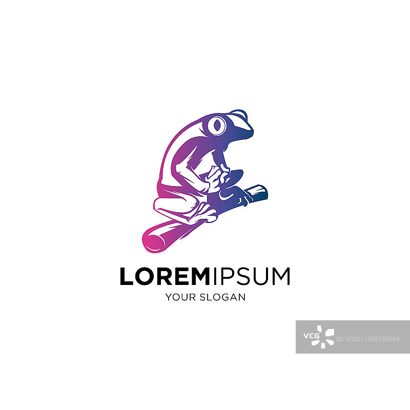 青蛙剪影图片素材