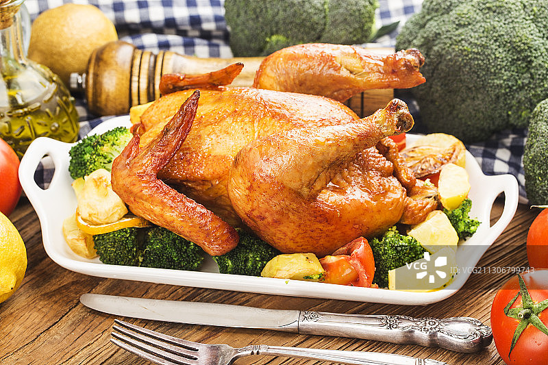 烤全鸡图片素材