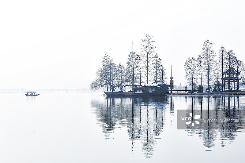 中国湖北武汉东湖落雁岛风景区图片素材