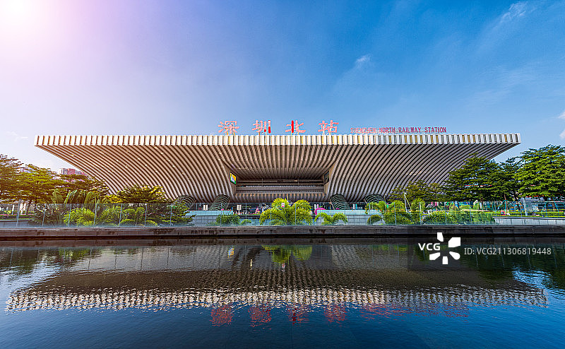 广东省深圳市深圳北站高铁站图片素材