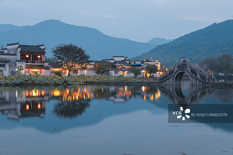 安徽省黄山市黟县宏村景区图片素材
