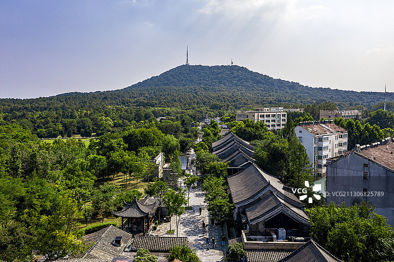 蜀山森林公园步行街 安徽省合肥市蜀山区进山路图片素材