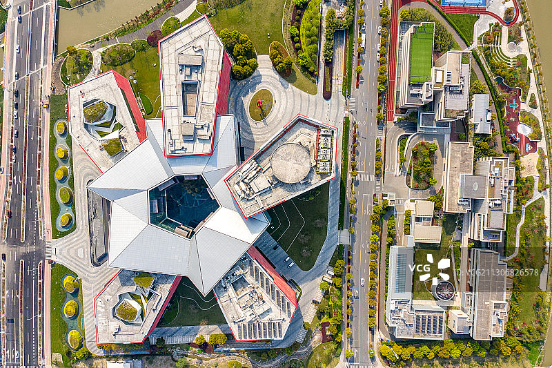 航拍上海惠生大厦图片素材