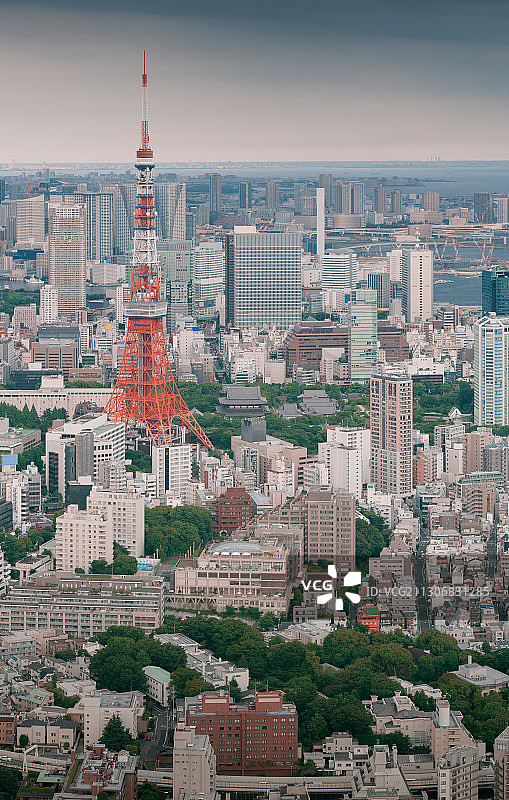 日本太平洋海岛东京首都东京塔晴空塔城市风光图片素材
