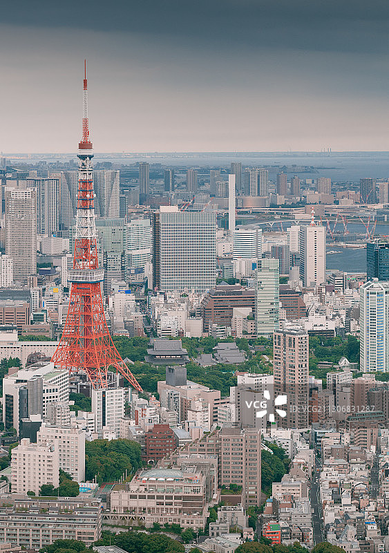 日本太平洋海岛东京首都东京塔晴空塔城市风光图片素材