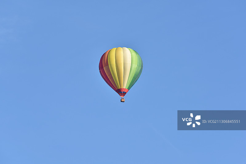 喷火的热气球A balloon blowing fire图片素材