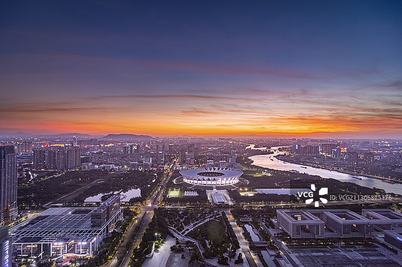 佛山市东平新城夜色图片素材