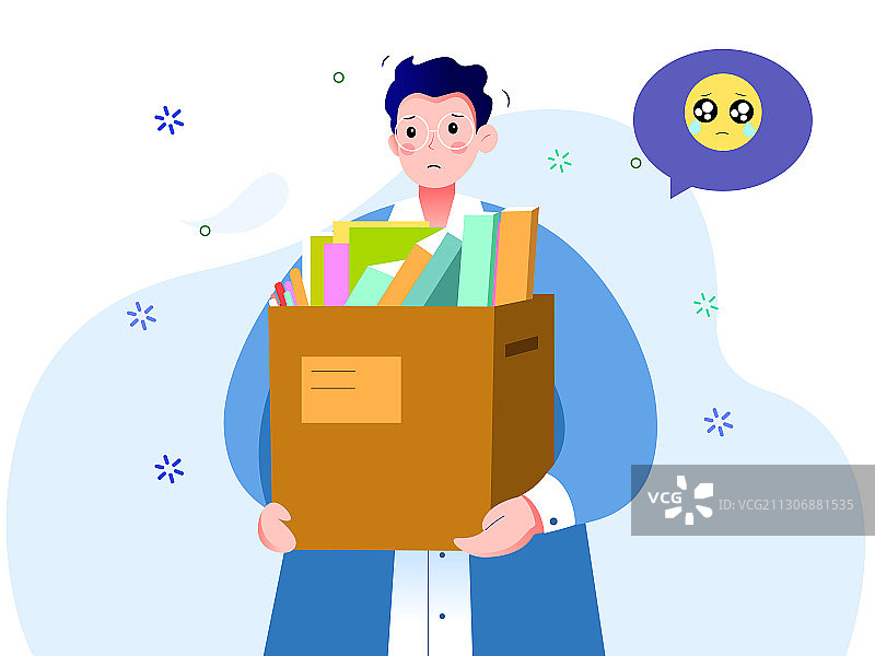 一个失业的男青年图片素材