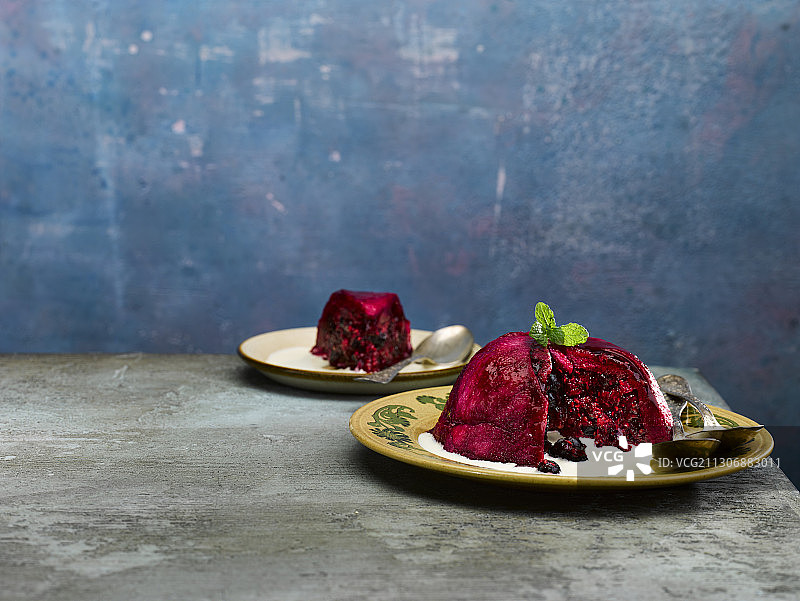 夏日布丁图片素材