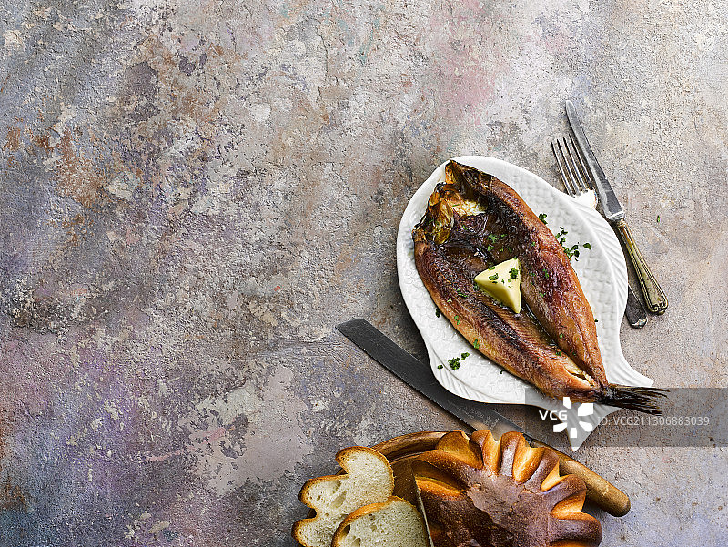 烹饪好的鲱鱼图片素材