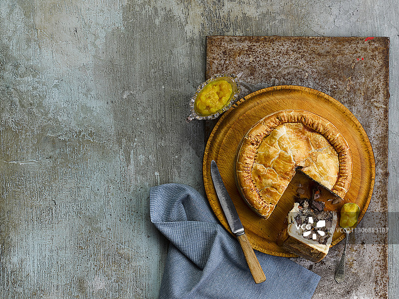 凸起的肉馅饼图片素材