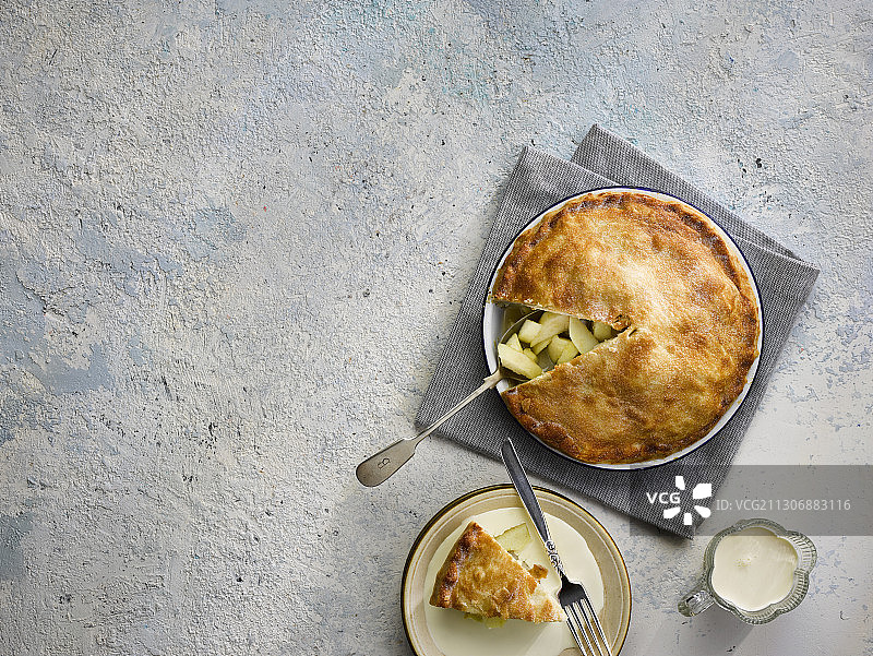 肯特风味苹果派图片素材