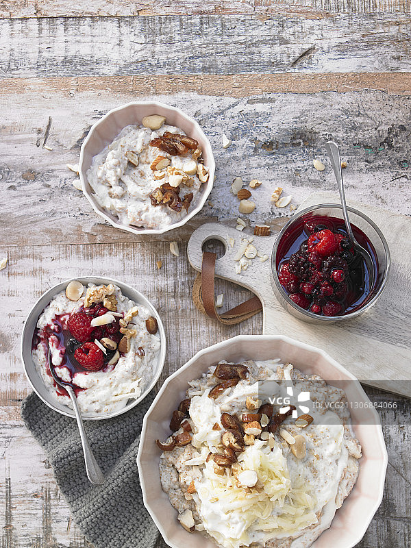 苋菜苹果肉桂粥图片素材