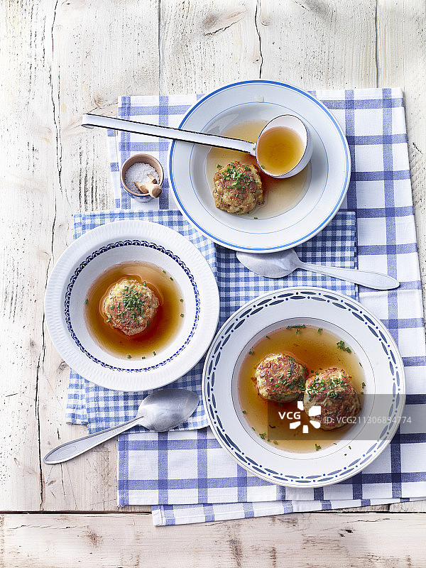 卡普雷塞饺子汤图片素材