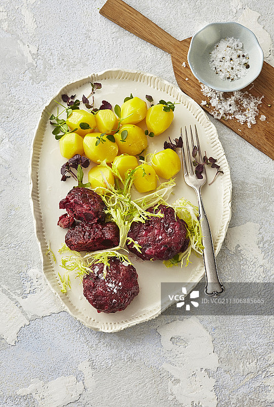 甜菜肉末牛排图片素材