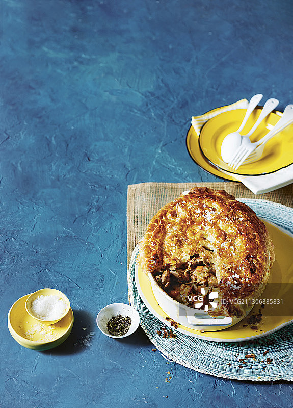 鸡肉馅饼图片素材
