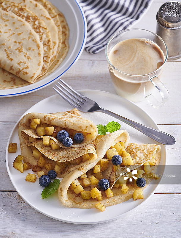 苹果肉桂班戟图片素材