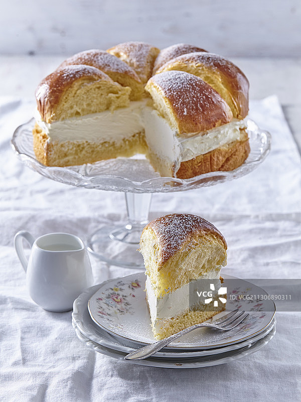 奶油蓬松软包图片素材