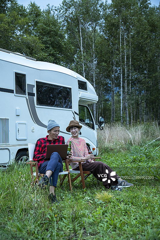 露营车的生活方式图片素材