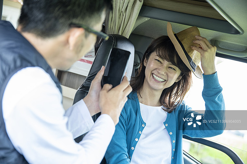 露营车的生活方式图片素材