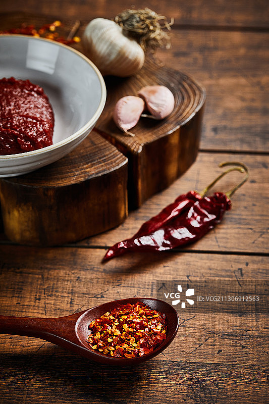 韩国辣椒酱，食物酱料，红辣椒酱图片素材